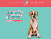 Tablet Screenshot of pawsitively-purrfect-pets.com
